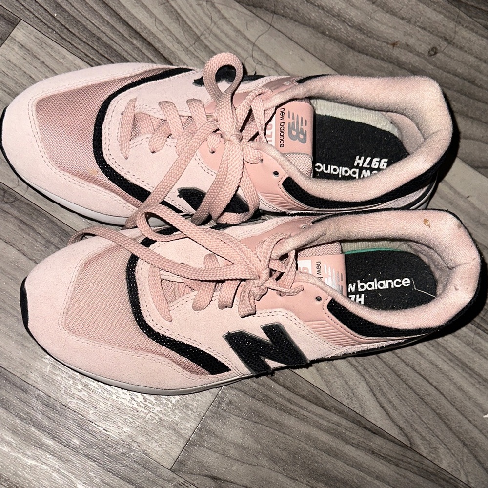 New Balance Blush and Black Sneakers
